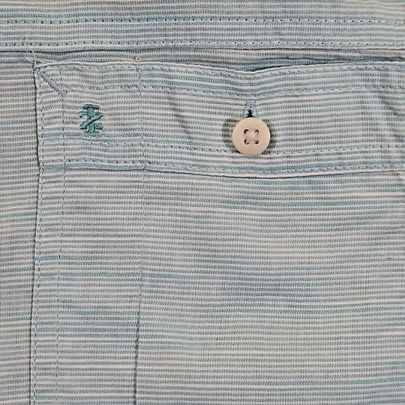 IZOD Saltwater Men's Shirt XL Dockside Chambray Short Sleeve Button Down - Picture 10 of 12